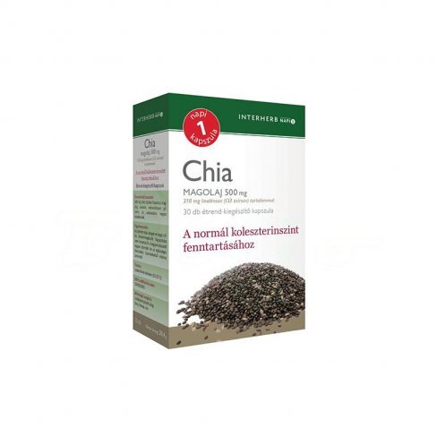 Vásároljon Interherb napi 1 chia magolaj 500mg kapszula 30db terméket - 1.708 Ft-ért