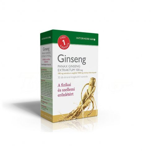 Vásároljon Interherb napi 1 ginseng extraktum kapszula 30db terméket - 1.263 Ft-ért