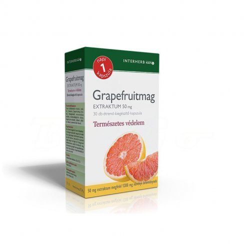 Vásároljon Interherb napi 1 grapefruit extraktum kapszula 30db terméket - 1.423 Ft-ért