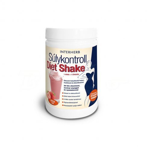 Vásároljon Interherb súlykontroll diet shake  eper ízű 630g terméket - 6.122 Ft-ért