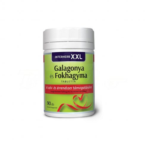 Vásároljon Interherb xxl galagonya és fokhagyma tabletta 90db terméket - 2.635 Ft-ért