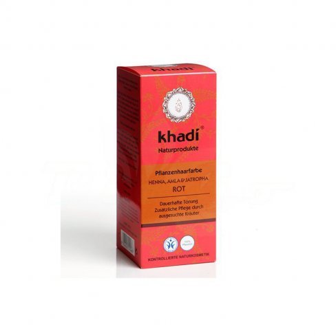 Vásároljon Khadi hajfesték por vörös 100g terméket - 3.977 Ft-ért