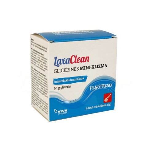 Vásároljon Laxaclean glicerines mini-klizma felnőtteknek 6db terméket - 2.345 Ft-ért