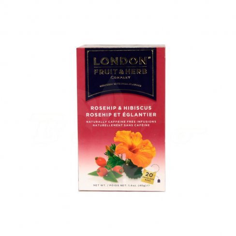 Vásároljon London csipkebogyó hibiszkusz tea 20x 40g terméket - 921 Ft-ért