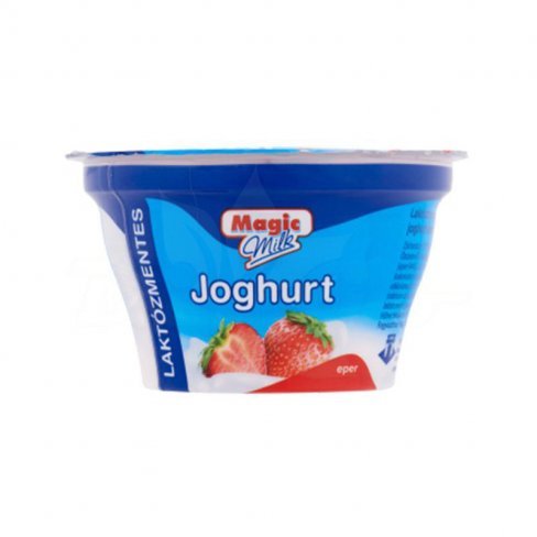 Vásároljon Magic milk laktózmentes gyümölcsjoghurt epres 150g terméket - 201 Ft-ért