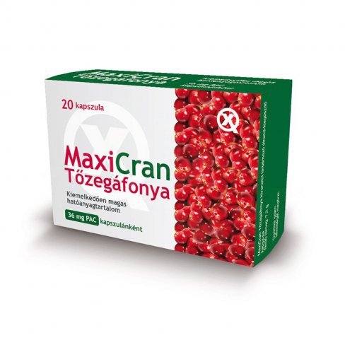Vásároljon Maxicran tőzegáfonya kapszula 20db terméket - 2.857 Ft-ért