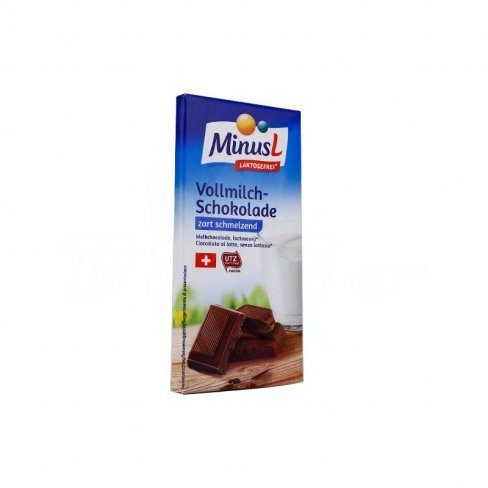 Vásároljon Minus-l laktózmentes tejcsokoládé 80g terméket - 962 Ft-ért
