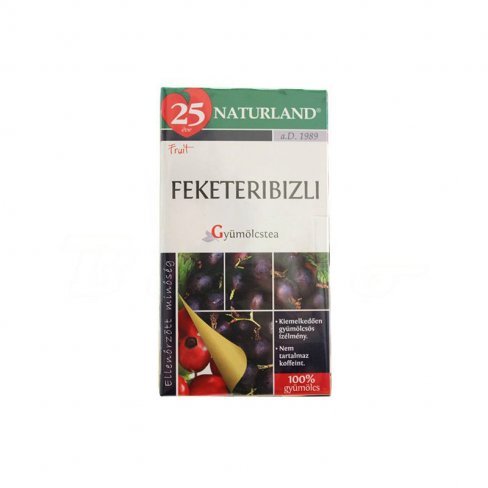Vásároljon Naturland gyümölcstea feketeribizli filteres 20db terméket - 1.079 Ft-ért