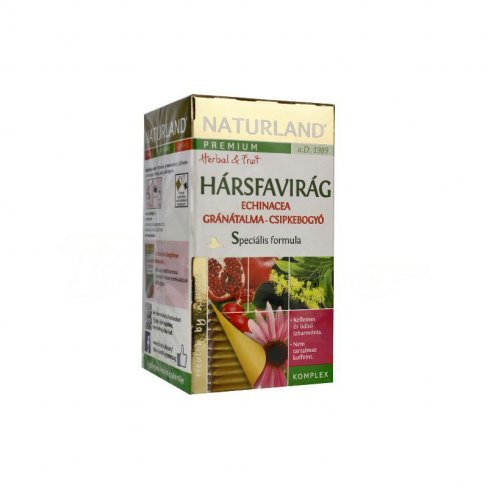 Vásároljon Naturland hársfavirág echinacea+gránátalma csipkebogyó tea 20db terméket - 1.242 Ft-ért