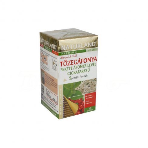 Vásároljon Naturland prémium tőzegáfonya-feketeáfonya-cickafarkfű tea 24g terméket - 1.226 Ft-ért