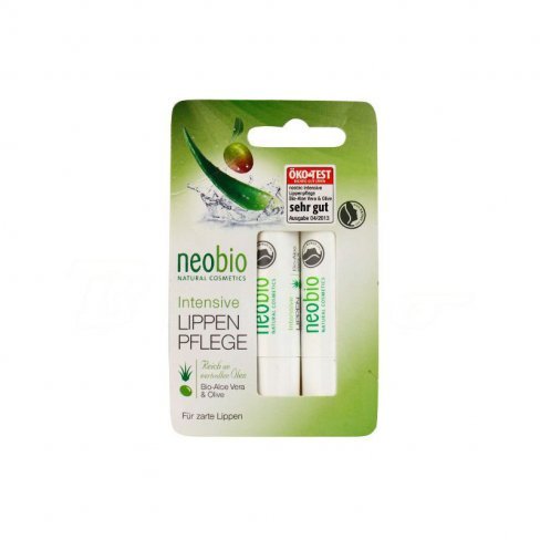Vásároljon Neobio ajakápoló duo bio aloe verával és bio olívával 2x4,8g 10g terméket - 1.361 Ft-ért