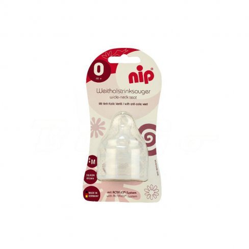 Vásároljon Nip ortodontikus széles szájú etetőcumi m- es 2db terméket - 1.140 Ft-ért