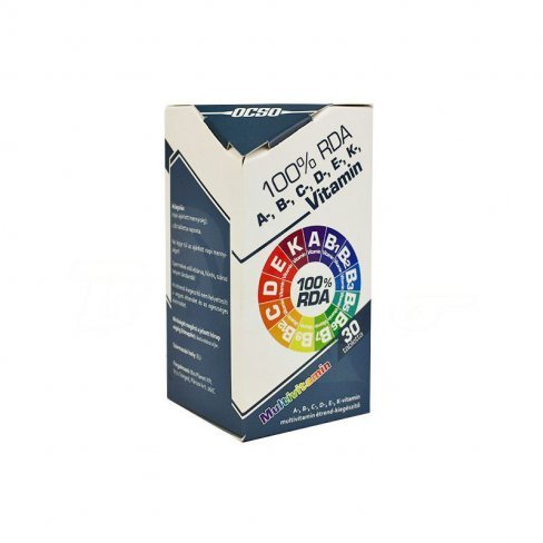 Vásároljon Ocso 100% rda a- b -c -d- e -k multivitamin tabletta 30db terméket - 886 Ft-ért