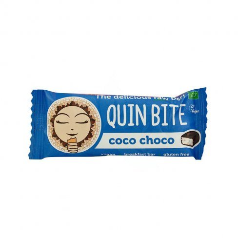Vásároljon Quin bite bio nyers desszert szelet kókusz&csokidarabok 30 g 30g terméket - 470 Ft-ért