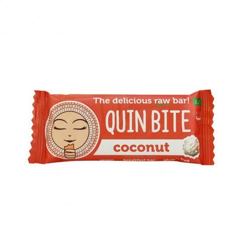 Vásároljon Quin bite bio nyers desszert szelet kókuszos 30 g 30g terméket - 432 Ft-ért