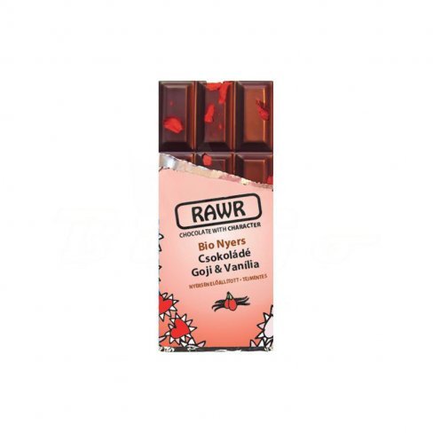 Vásároljon Rawr bio nyers csokoládé goji&vanília 60g terméket - 1.233 Ft-ért