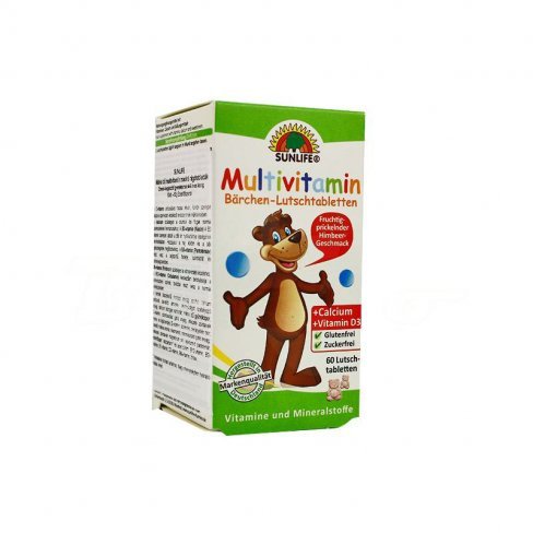Vásároljon Sunlife málna ízű multivitamin rágótabletta 60db terméket - 1.941 Ft-ért