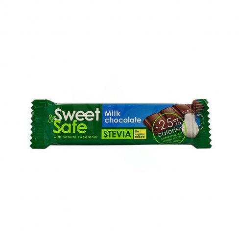 Vásároljon Sweet& safe szeletes tejcsoki steviával 25g terméket - 346 Ft-ért