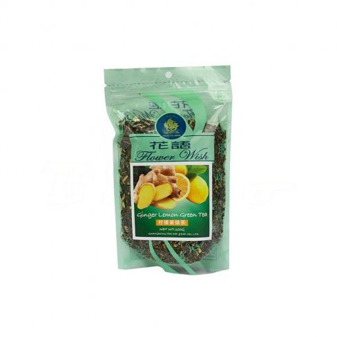 Vásároljon Szálas zöld tea gyömbérrel és citrom gyümölccsel 100g terméket - 919 Ft-ért