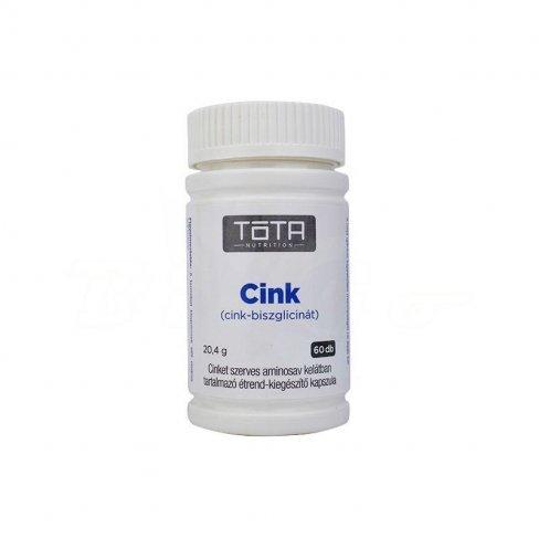 Vásároljon Tóta cink (cink-biszglicinát) kapszula 60db terméket - 2.171 Ft-ért