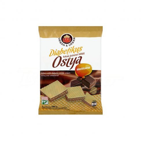 Vásároljon Urbán kakaós krémmel töltött ostya hozzáadott cukor nélkül édesítőszerrel 180g terméket - 399 Ft-ért