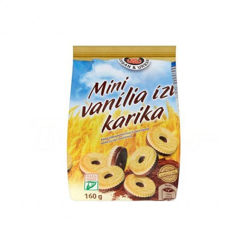 Vásároljon Urbán mini vanilia ízű karika hozzáadott cukor nélkül édesítőszerekkel 160g terméket - 395 Ft-ért