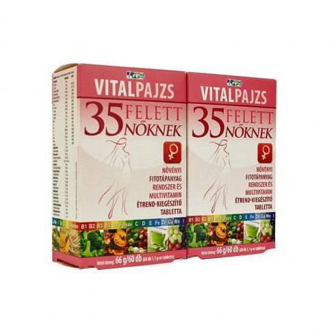 Vásároljon Vitalpajzs 35 felett nőknek növényi fitotápanyag rendszer és multivitamin tabletta 60db+60db terméket - 5.257 Ft-ért