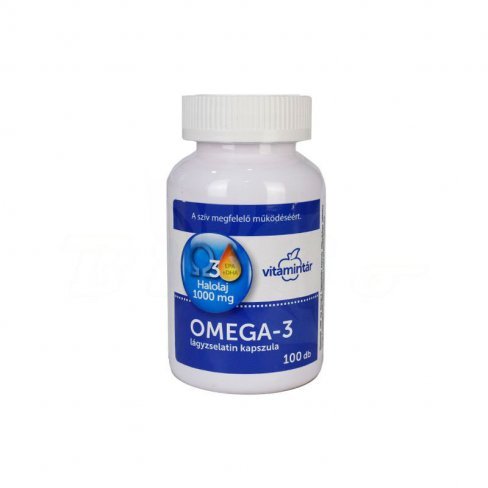 Vásároljon Vitamintár omega-3 1000mg kapszula 100db terméket - 2.525 Ft-ért