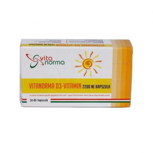 Vásároljon Vitanorma d3-vitamin 2200ne kapszula 30db terméket - 1.495 Ft-ért