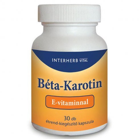 Interherb béta karotin + e-vitamin kapszula 30db