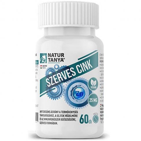 Cink 25mg tabletta 60db /natur tanya/