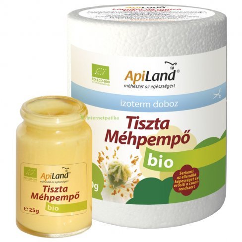 Vásároljon Apiland tiszta méhpempő bio 25 g terméket - 4.452 Ft-ért
