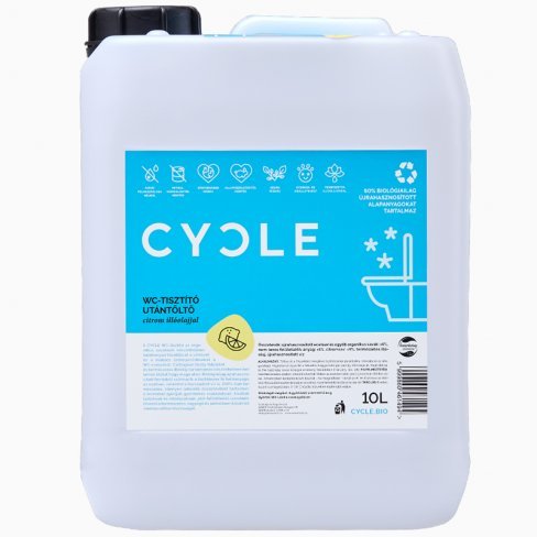 Vásároljon CYCLE újrahasznosított WC-tisztító utántöltő 10 liter terméket - 12.878 Ft-ért
