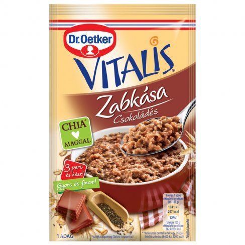 Vásároljon Dr.Oetker vitalis zabkása csokoládés 60 g terméket - 258 Ft-ért