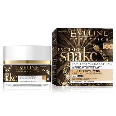 Vásároljon Eveline exclusive snake 50+ nappali és éjszakai arckrém konc 50 ml terméket - 2.674 Ft-ért