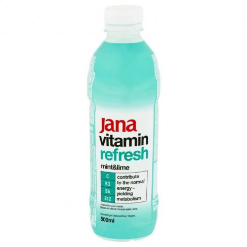 Vásároljon Jana vitaminvíz refresh menta-lime íz 500 ml terméket - 300 Ft-ért