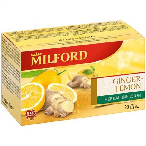 Vásároljon Milford tea gyömbér-citrom ízű tea 40g terméket - 697 Ft-ért