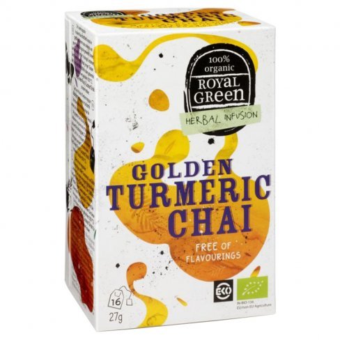 Vásároljon Royal green bio tea chai kurkumás 16 filter terméket - 1.293 Ft-ért
