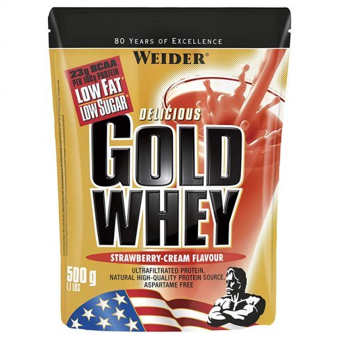 Vásároljon WEIDER GOLD WHEY FEHÉRJE EPER-TEJSZÍN 500g terméket - 6.390 Ft-ért