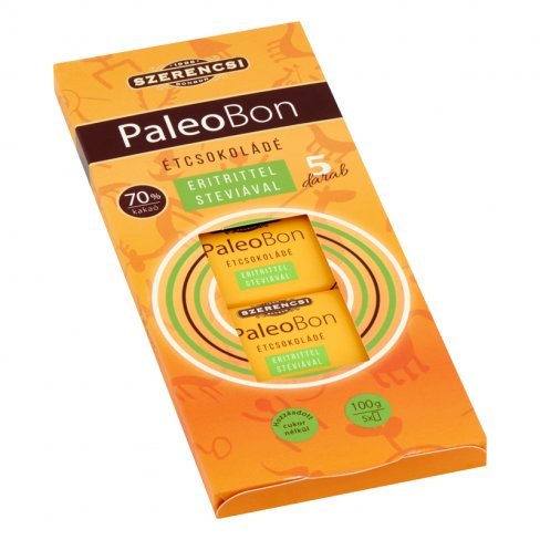 Vásároljon Paleobonbon eritrites étcsokoládé 5x20g 100g terméket - 953 Ft-ért