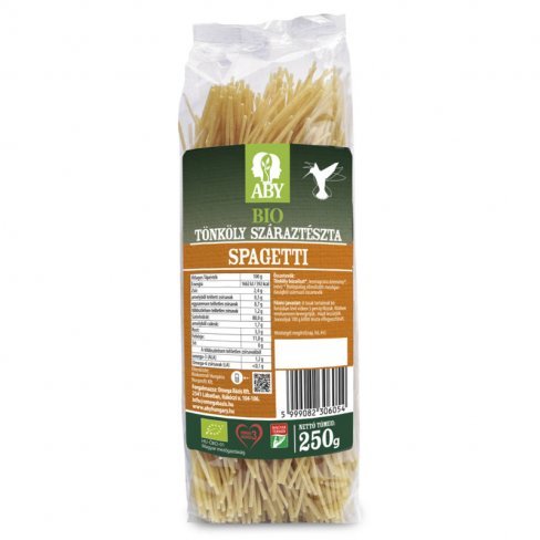 Vásároljon Bio aby tönköly száraztészta spagetti 250g terméket - 506 Ft-ért