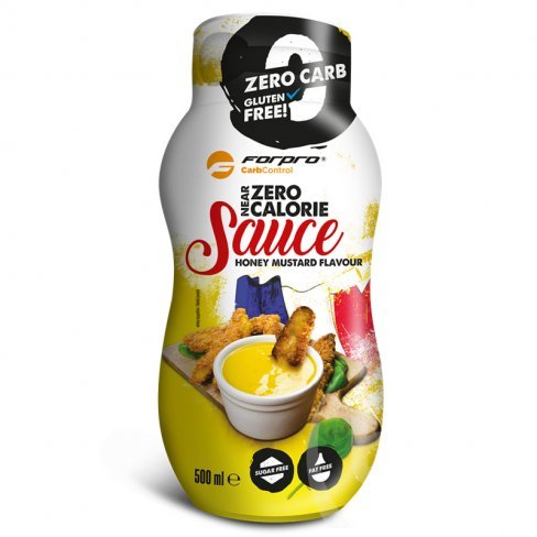 FORPRO NEAR ZERO CALORIE SAUCE MÉZES MUSTÁROS ÍZŰ SZÓSZ CUKOR-ÉS ZSÍRMENTES 500 ML