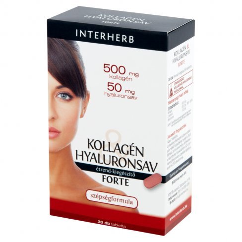 Vásároljon Interherb kollagén&hyaluronsav forte tabletta 30db terméket - 2.427 Ft-ért