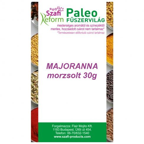 Vásároljon Szafi fitt termékcsalád paleo majoranna morzsolt 30g terméket - 261 Ft-ért