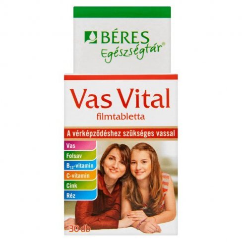 Vásároljon Béres vas vital filmtabletta 30db terméket - 1.946 Ft-ért