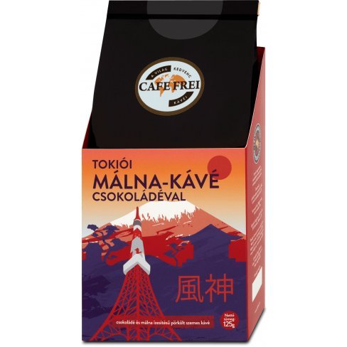 Vásároljon Cafe frei tokiói csokoládé málna szemes kávé 125g terméket - 1.580 Ft-ért