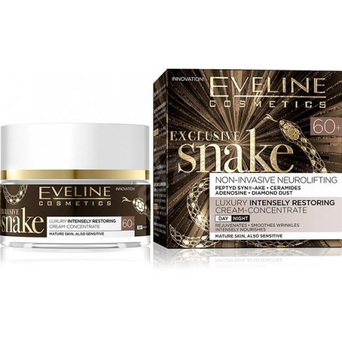 Vásároljon Eveline exclusive snake 60+ nappali és éjszakai arckrém konc 50 ml terméket - 2.674 Ft-ért