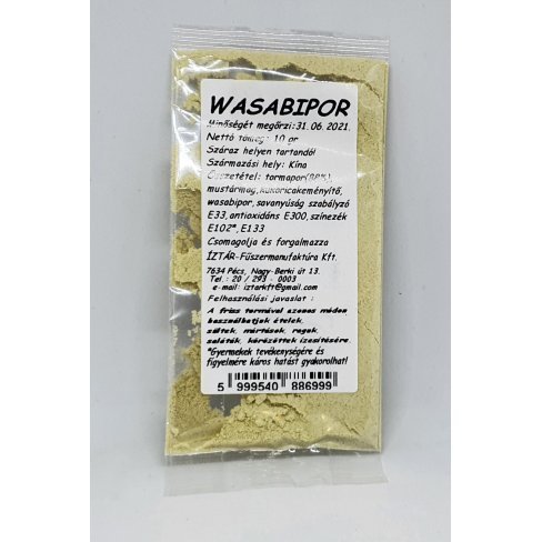 Vásároljon Íz-tár fűszer wasabi őrölt 10g terméket - 155 Ft-ért