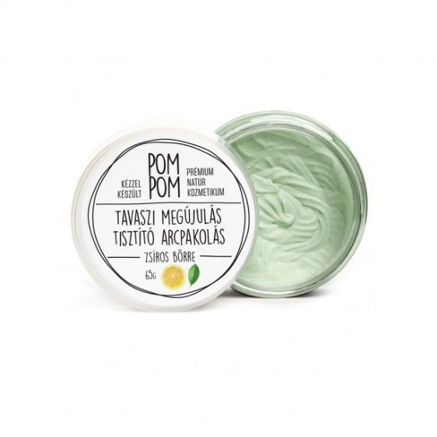 Vásároljon Pom pom tavaszi megújulás tisztító arcpakolás 65g terméket - 2.605 Ft-ért