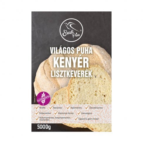Vásároljon Szafi free termékcsalád világos puha kenyér lisztkeverék 5000g (gluténmentes, tejmentes, tojásmentes, maglisztmentes, élesztőmentes, szójamentes, kukoricamentes) terméket - 9.617 Ft-ért